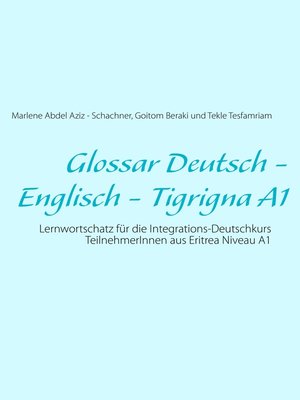 cover image of Glossar Deutsch--Englisch--Tigrigna A1